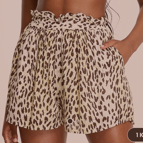 ASOS Pants - NWT ASOS leopard print shorts